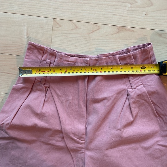 Zara Pink Belted Pants - Picture 7 of 9